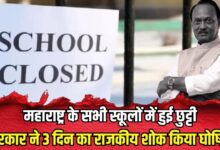 All schools closed in Maharashtra government declared 3 days state mourning