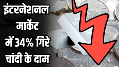 Silver prices fallen by 34 percent in international market