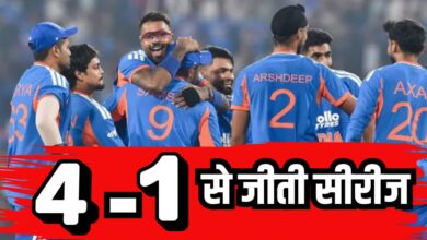 India won the T20 series by a score of 4-1