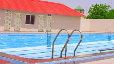 An international-standard swimming pool has been prepared